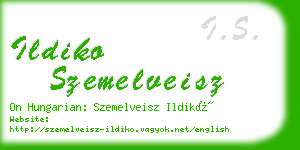 ildiko szemelveisz business card